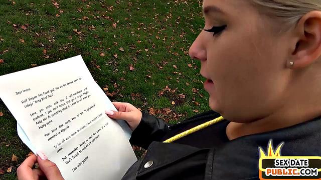 Picked amateur cutie gives blowjob