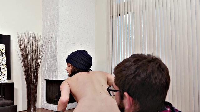 1000Facials - Leave Your Hat On ! Hot Babe Sucking Dick