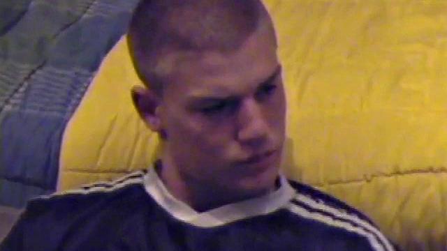 Lance pops in a porn video and pulls out his hard cock. He starts a long stroke show, getting himself close to cumming several times. Once past the point of no return, he pumps out a warm cum load onto his tummy.