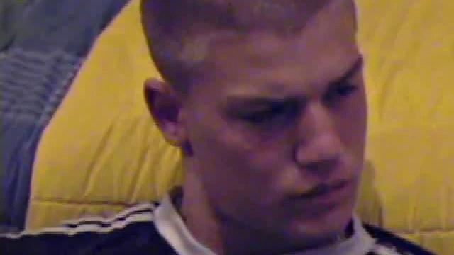Lance pops in a porn video and pulls out his hard cock. He starts a long stroke show, getting himself close to cumming several times. Once past the point of no return, he pumps out a warm cum load onto his tummy.