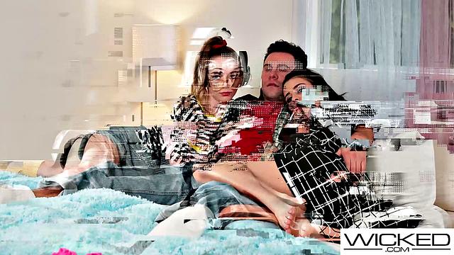 Wicked - Blonde & Brunette Threesome Fucked Hard