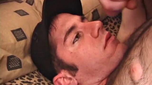 After Tag returns from skateboarding, he decides to jack off. This self-sucking skater boy bends over and licks the head of his cock to get a taste of his pre-cum. Then, after stroking with determination, Tag busts a warm cum load onto his face.