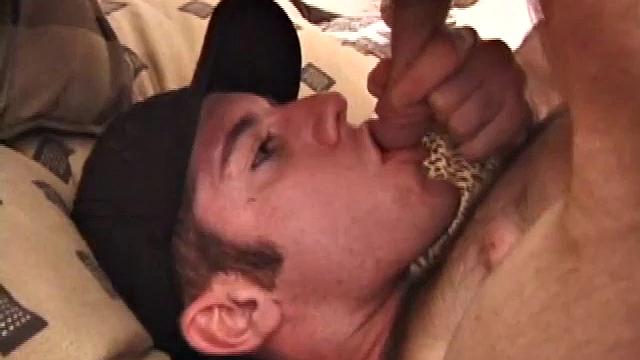 After Tag returns from skateboarding, he decides to jack off. This self-sucking skater boy bends over and licks the head of his cock to get a taste of his pre-cum. Then, after stroking with determination, Tag busts a warm cum load onto his face.