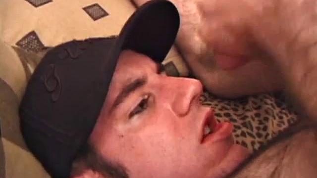 After Tag returns from skateboarding, he decides to jack off. This self-sucking skater boy bends over and licks the head of his cock to get a taste of his pre-cum. Then, after stroking with determination, Tag busts a warm cum load onto his face.