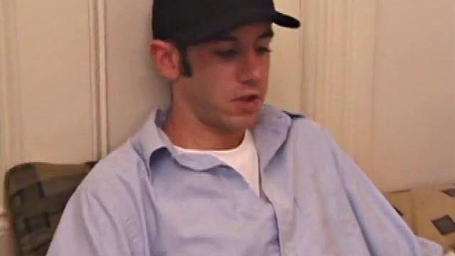 After Tag returns from skateboarding, he decides to jack off. This self-sucking skater boy bends over and licks the head of his cock to get a taste of his pre-cum. Then, after stroking with determination, Tag busts a warm cum load onto his face.