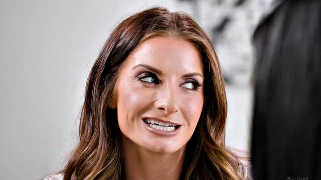 Lez MILF seduces perverted beauty b4 eating her pussy out