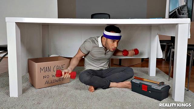 A Pussy in the Man Cave