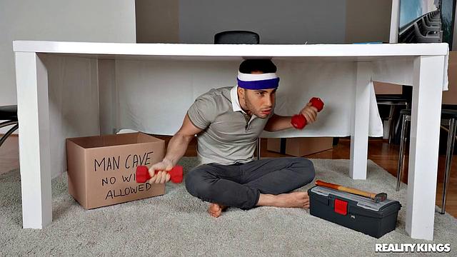 A Pussy in the Man Cave