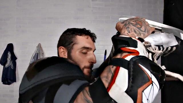 Hot gay stud rides big loaded cock after bf doggystyle