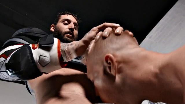 Hot gay stud rides big loaded cock after bf doggystyle