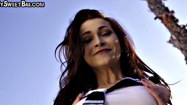 Rimmed college babe in uniform pussyfucked