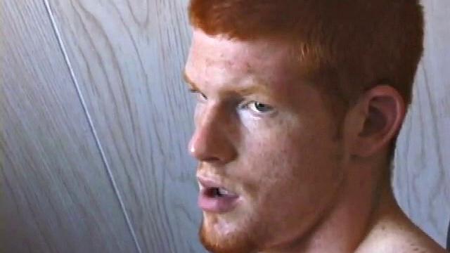 Tristian can't stop stroking his thick cock and leaves a heavy load all over himself