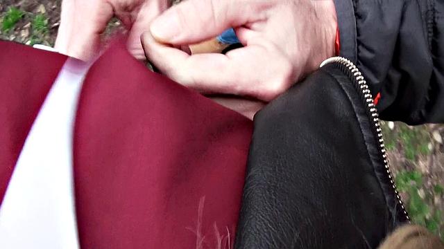 Blonde amateur takes a hard pounding in stockings