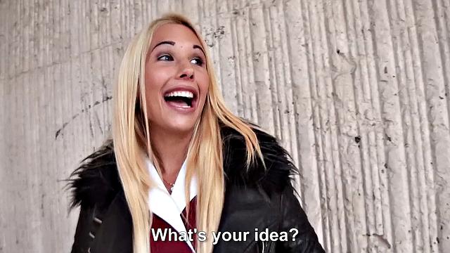 Blonde amateur takes a hard pounding in stockings