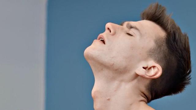 Cocksucking jock riding BF's cock till cumshot