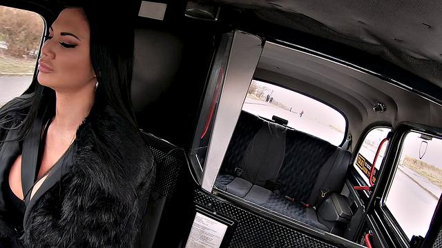 Tattooed brunette Jasmine Jae gets her trimmed pussy pounded by Public Agent in denim jeans & boots