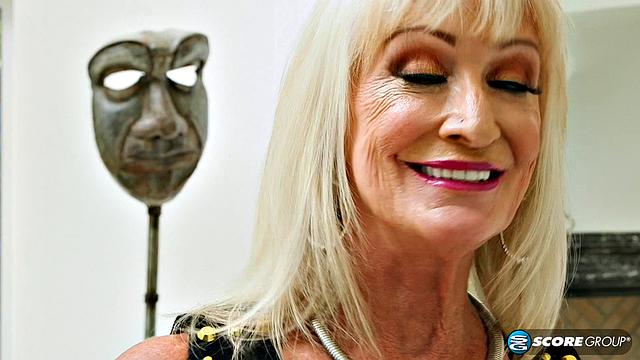 64-year-old Leah gets fucked. Her hubby watches.