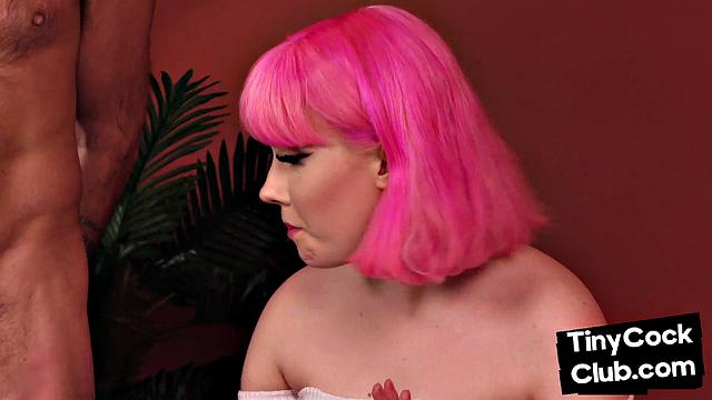 Tiny loser minimized by two femdoms