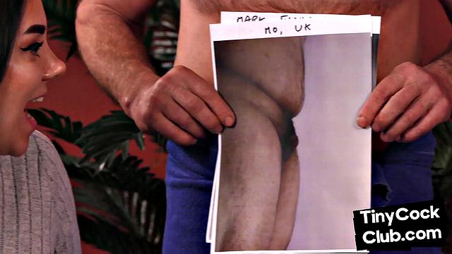 Tiny loser minimized by two femdoms