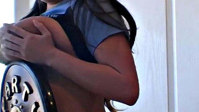 Busty teen babe shows off her juicy tits in POV