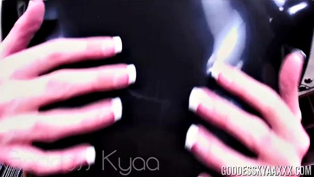 Goddess Kyaa's First Day in Latex