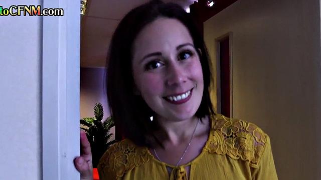 CFNM amateur Ebony jerks in HJ group with British femdoms