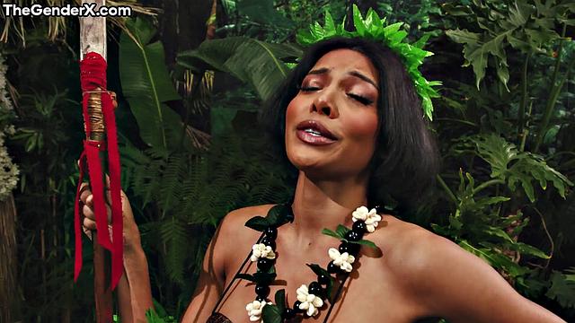 Big-titted ebony hard doggystyled