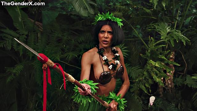 Big-titted ebony hard doggystyled