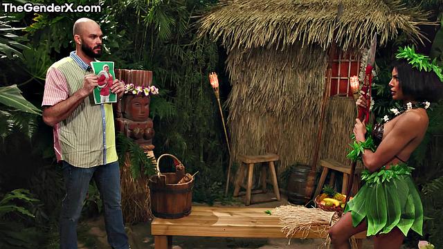 Big-titted ebony hard doggystyled