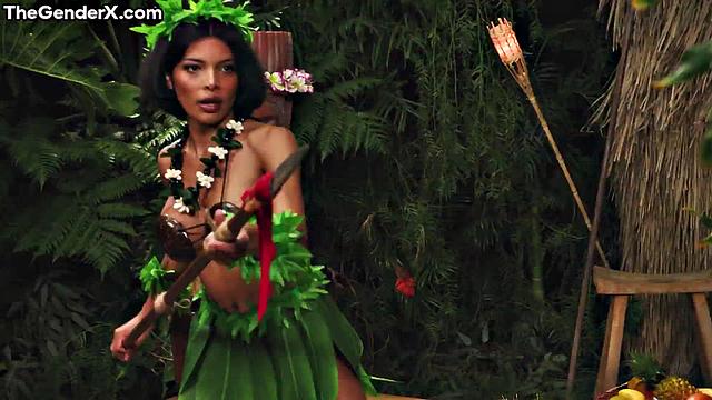 Big-titted ebony hard doggystyled