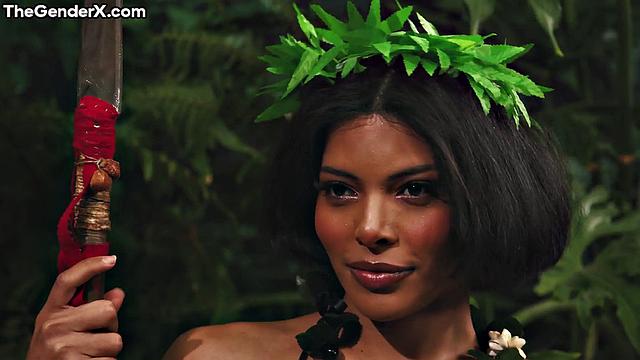 Big-titted ebony hard doggystyled