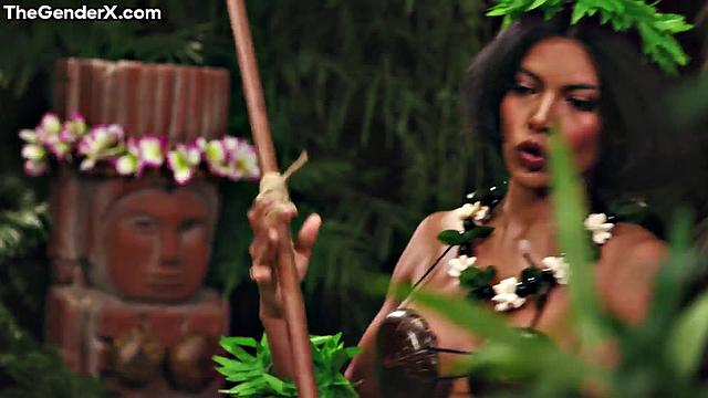 Big-titted ebony hard doggystyled