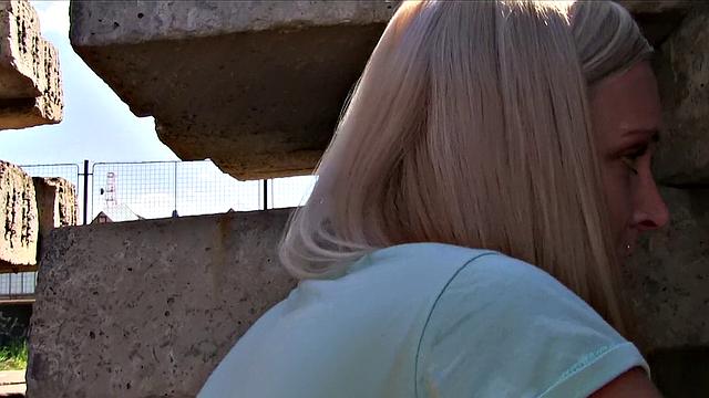 Outdoor Fucking with Sexy Blonde