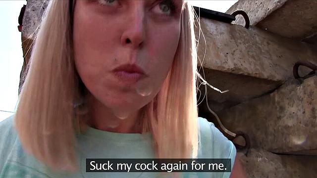 Outdoor Fucking with Sexy Blonde