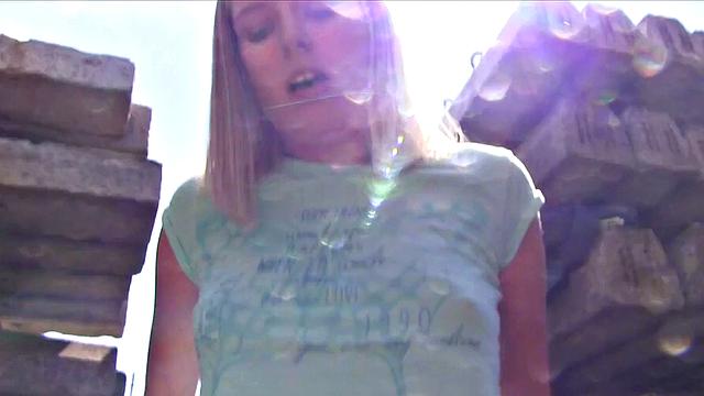 Outdoor Fucking with Sexy Blonde