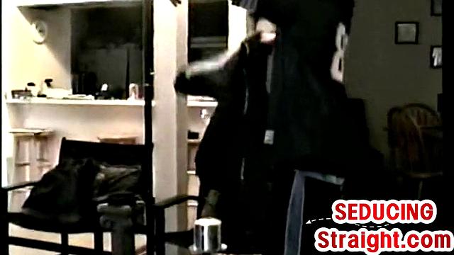 Amateur Black stud sucked by gaydaddy in vintage BJ