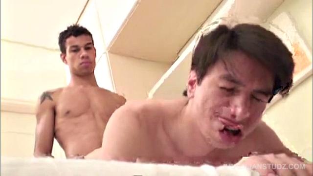 Julian Real does an impressive job polishing off Pedro Loma's dick with his mouth as Pedro gets all over Julian's sweet Latin ass. Julian's hole puckers up like a hot mouth wanting fed when Pedro starts fingering it.