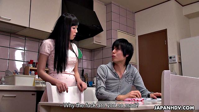 Yuma Miyazaki gets stepbrother's cum in pussy