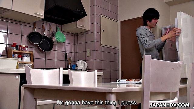 Yuma Miyazaki gets stepbrother's cum in pussy