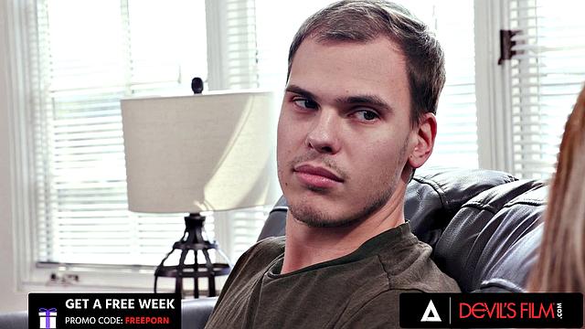 DEVILS FILM - Sexy Busty Trans Brittney Kade Gets Ass Fucked By Friend's Boyfriend