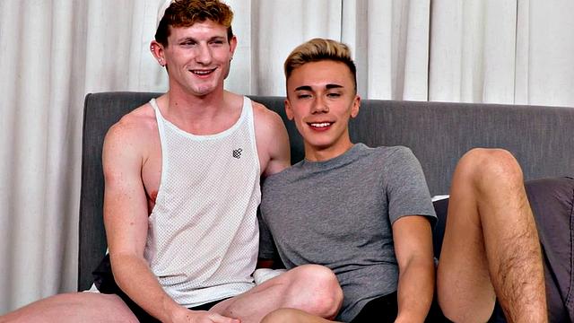 BJ stud mouthjizzed on the casting after bareback