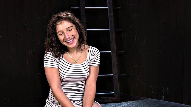 Weird BDSM slut trapped and fucked by lover