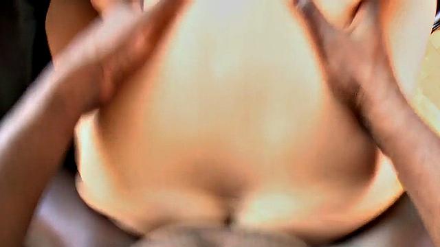 Amateur IR babe in lingerie assfucked in closeup