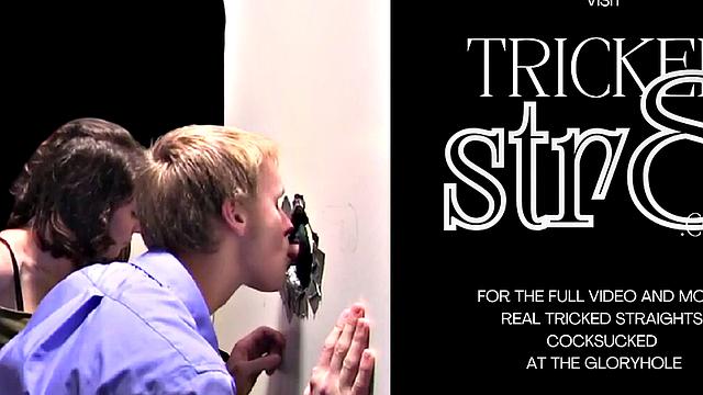 Real cum from gloryhole blowjob done by gay dude