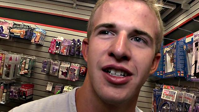 Real cum from gloryhole blowjob done by gay dude