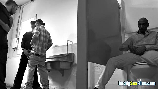 Group Fun In the Restroom - Leo Donato, Billy Ramos, Josh Stone, Franco Scott