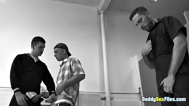 Group Fun In the Restroom - Leo Donato, Billy Ramos, Josh Stone, Franco Scott