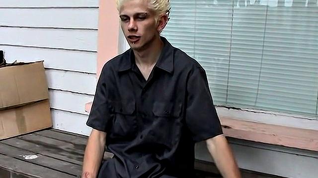 Ian Madrox kicks back outdoors and gives his feet more attention than his last boyfriend