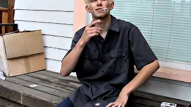Ian Madrox kicks back outdoors and gives his feet more attention than his last boyfriend