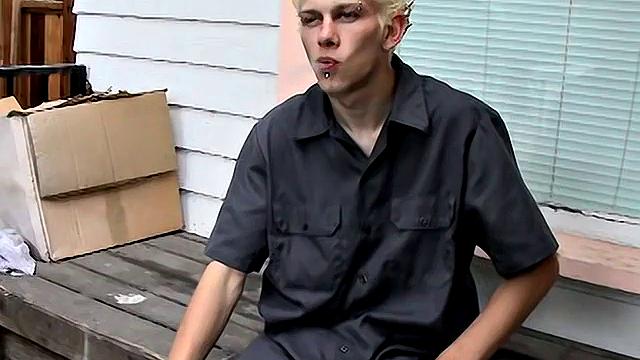 Ian Madrox kicks back outdoors and gives his feet more attention than his last boyfriend